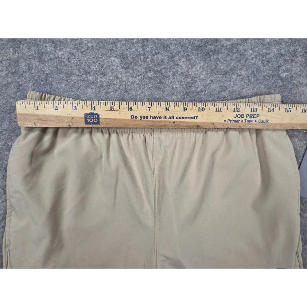 New Balance Mens Mesh Lined Track Pants Tan Khaki Athletic Training Small NWT